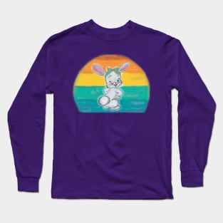 Vintage retro Easter bunny Long Sleeve T-Shirt